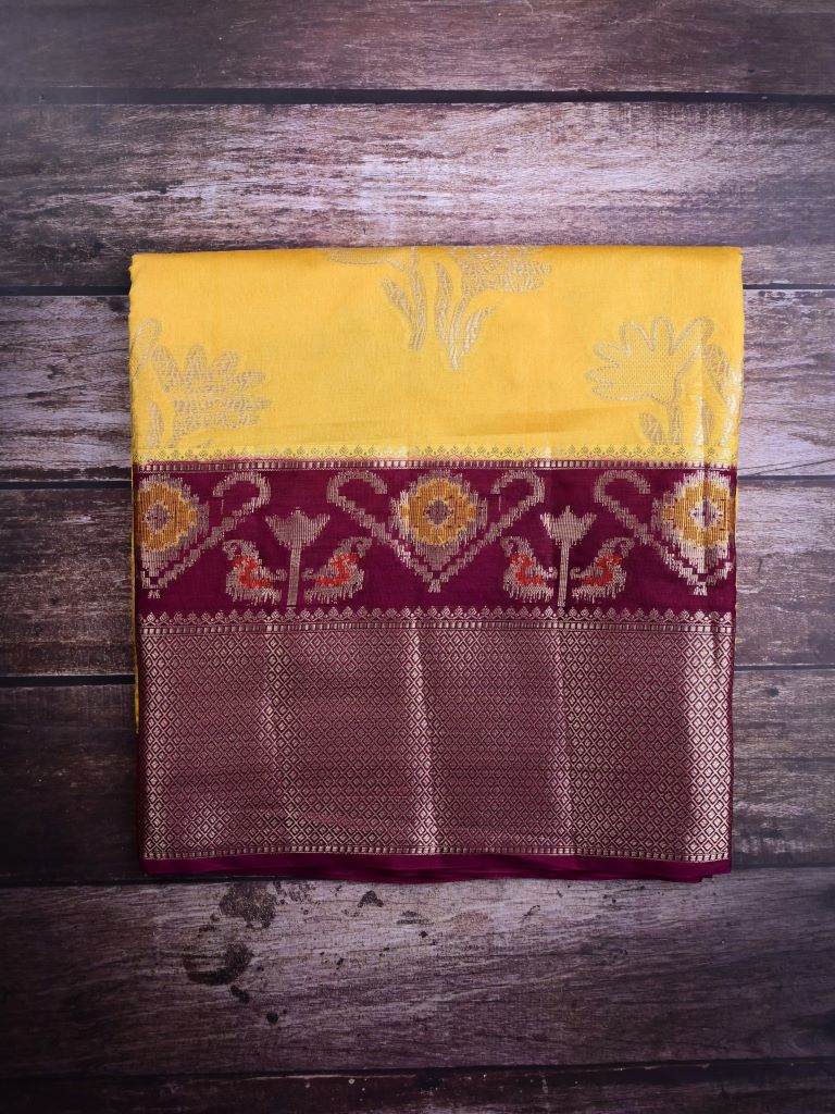 Dola silk fancy saree dark pink color allover zari weaves and zari weaving border with rich pallu and plain blouse