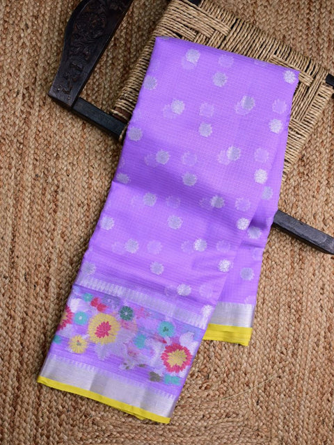 Tussar fancy saree olive green color allover digital kalamkari prints and zari weaving border with printed pallu and plain blouse
