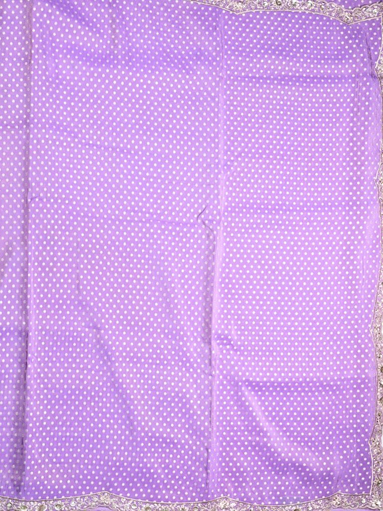 Organza fancy saree dark purple color allover zari weaving motifs and zari weaving border with rich pallu and attached plain blouse