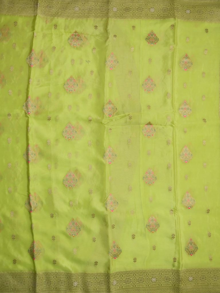 Banaras fancy saree red color allover zari stripes & zari weaving kanchi border with rich pallu and contrast zari motifs blouse