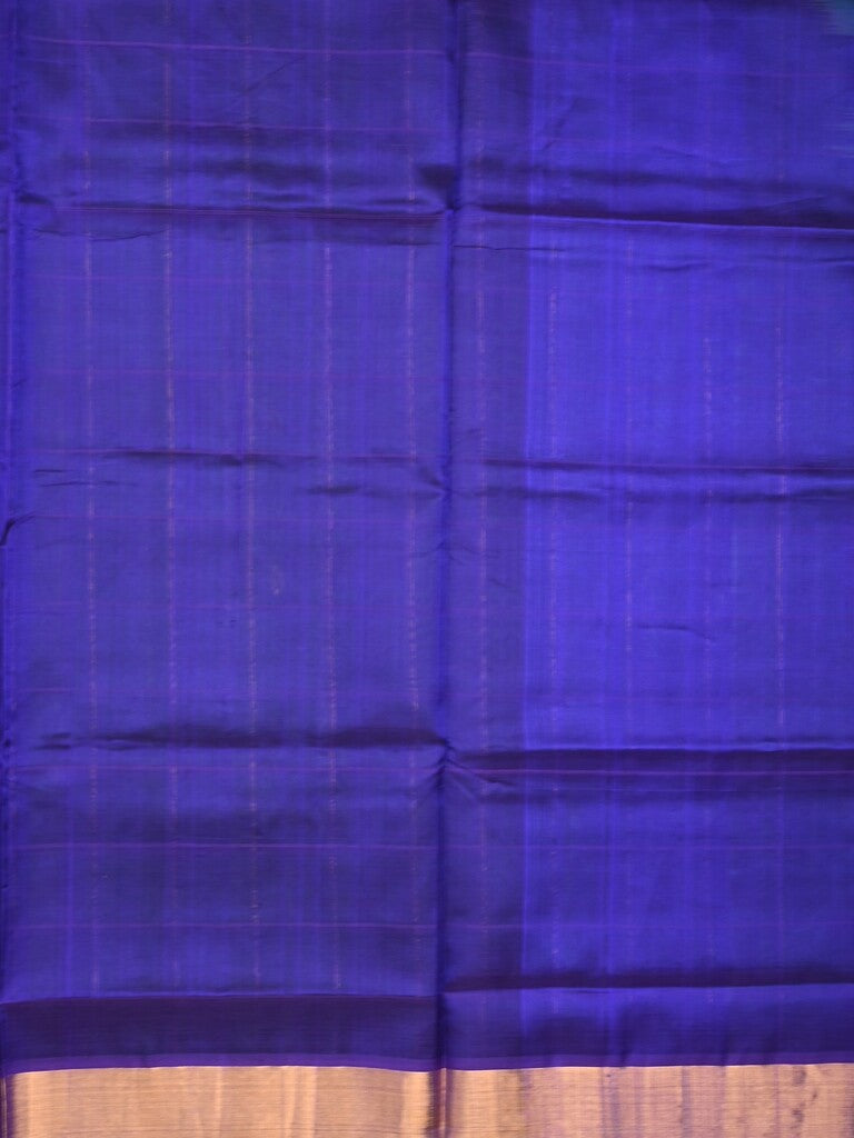 Uppada seiko pattu saree bottle green color allover zari motifs & kaddi border with contrast zari pallu and attached plain blouse