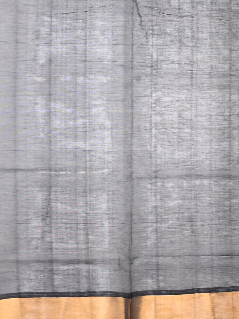 Uppada seiko pattu saree parrot green color allover zari motifs & kaddi border with zari contrast pallu and attached plain blouse