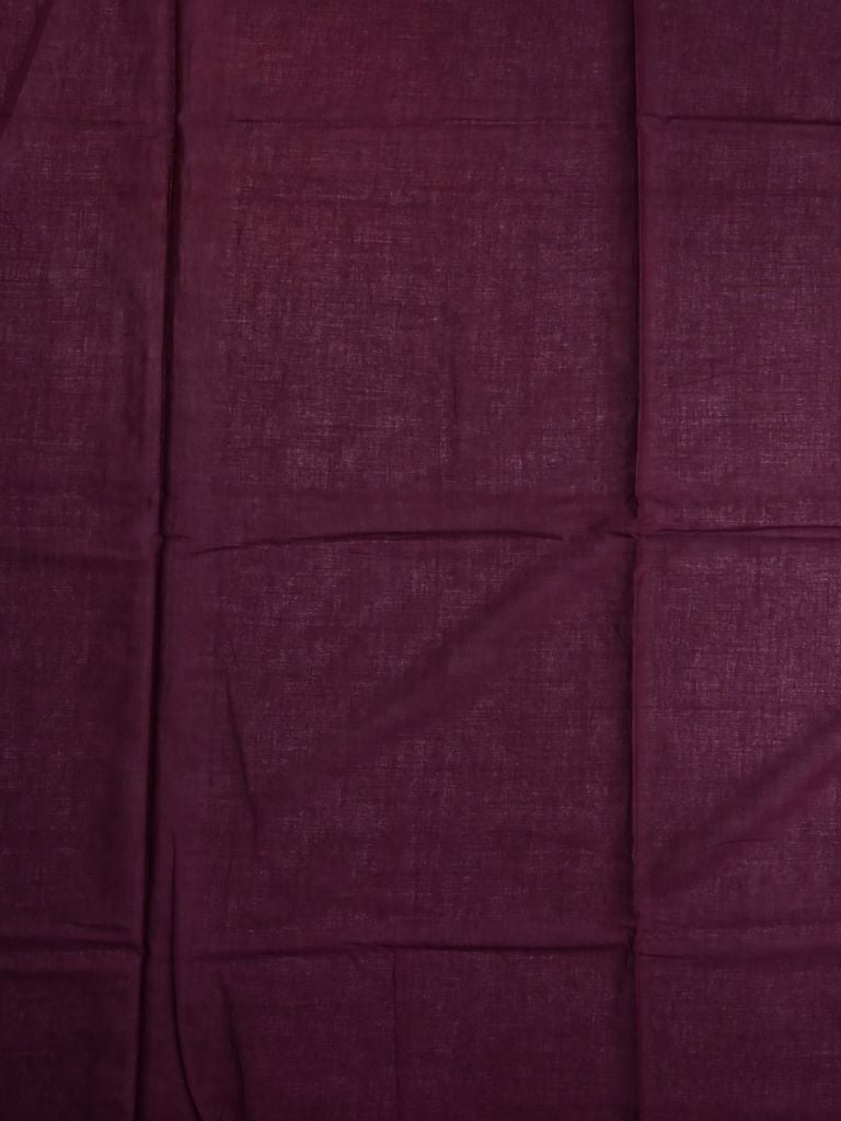 Mul mul cotton saree white color allover prints & printed border with printed pallu and contrast plain blouse