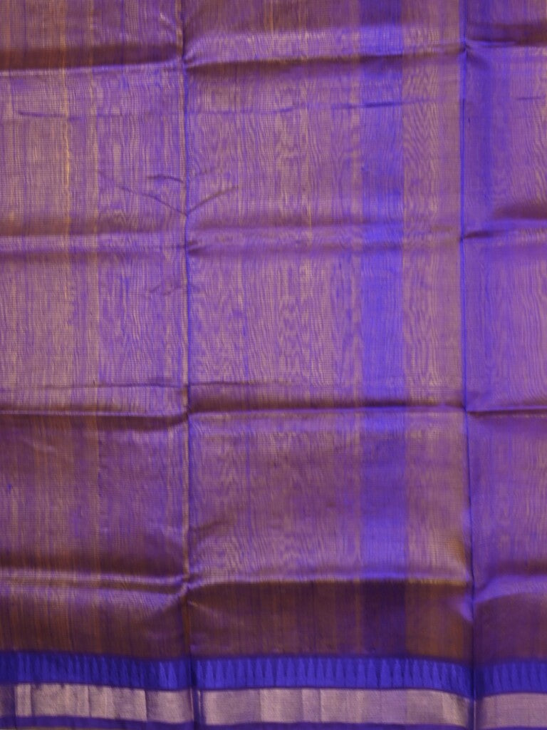 Uppada seiko pattu saree golden yellow color allover plain & temple border with zari contrast pallu and attached plain blouse