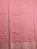 Raw mango pattu saree onion pink color allover zari weaves & zari border with rich pallu and attached plain blouse