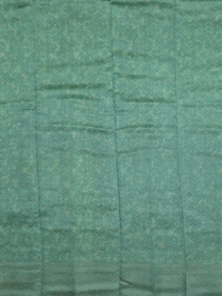 Maheshwari fancy saree lux green color allover zari motifs & zari border with brocade pallu and attached plain blouse