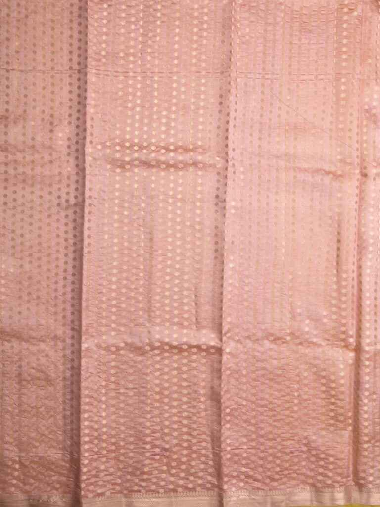 Raw mango pattu saree lemon yellow color allover zari weaves & small zari border with short pallu and contrast blouse