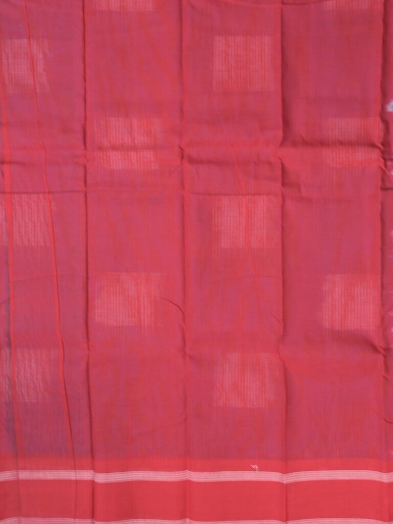 Dhaka cotton saree royal blue color allover stripes & Small border with contrast pallu and attached plain blouse