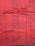 Maheshwari fancy saree purple color allover prints & zari border with short pallu and attached plain blouse