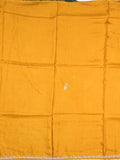 Tabby silk fancy saree yellow color allover plain, embroidery motifs & embroidery border with running pallu and designer blouse