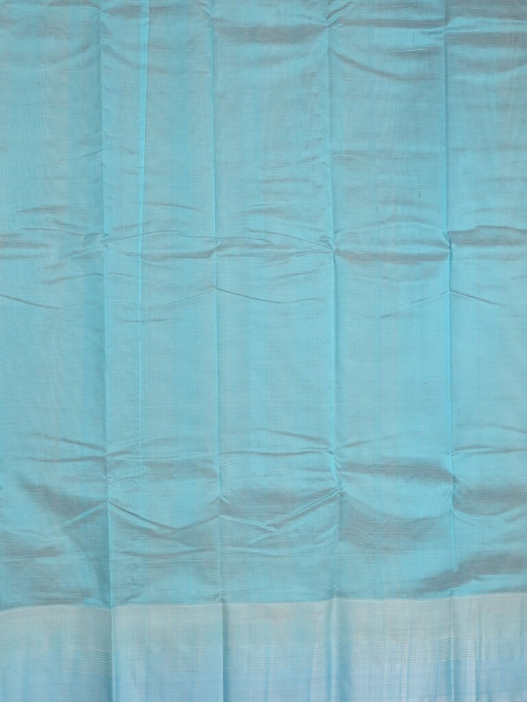 Minister cotton saree grey color allover plain & contrast temple border with contrast pallu and attached plain blouse