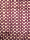 Tussar fancy saree wine color allover plain & contrast printed border with running pallu and printed blouse