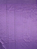 Crape fancy saree light purple color allover prints, zari motifs & zari border with rich pallu and attached blouse