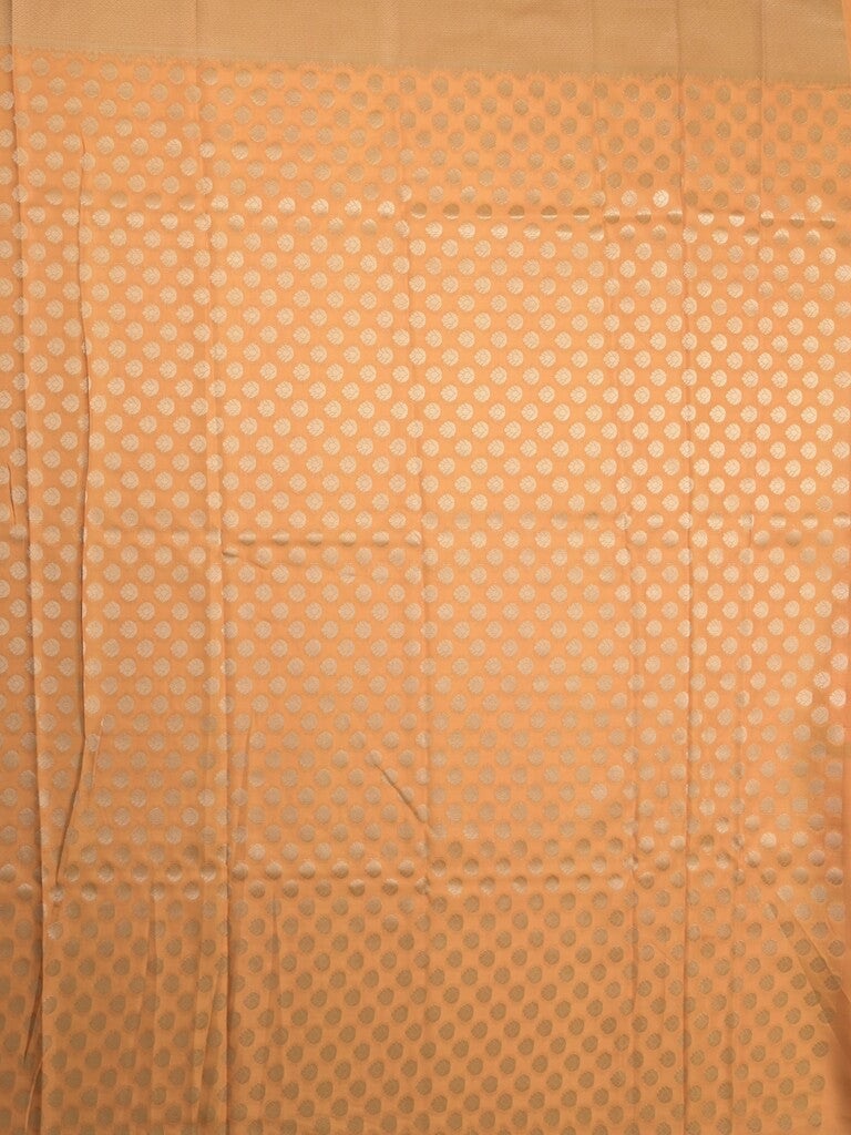 Crape fancy saree cream color allover prints, zari motifs & zari border with rich pallu and attached blouse