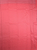 Crape fancy saree light pink color allover prints, zari motifs & zari border with rich pallu and attached blouse