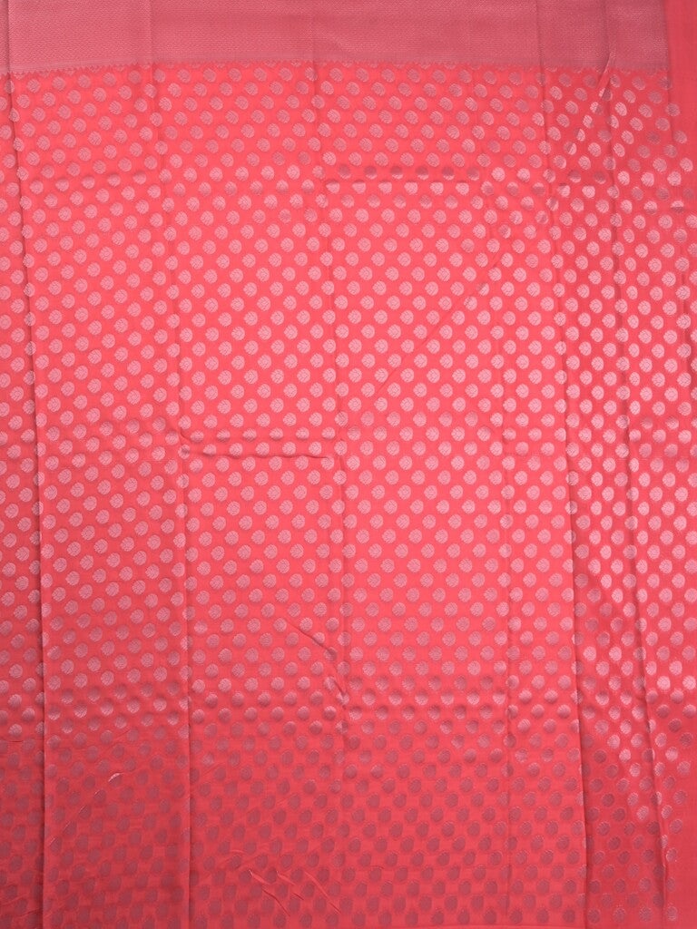 Crape fancy saree light pink color allover prints, zari motifs & zari border with rich pallu and attached blouse