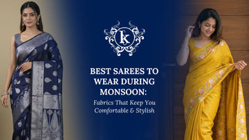 Best Sarees to Wear During Monsoon: Fabrics That Keep You Comfortable & Stylish