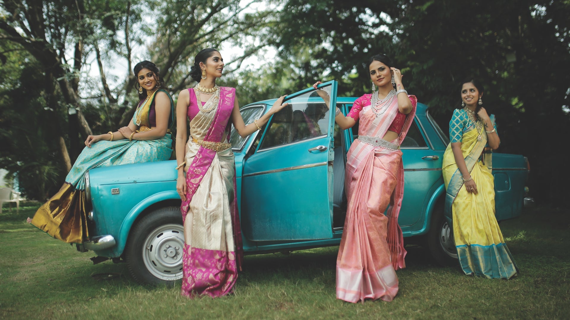 Nail Your Traditional Look With These Classy Silk Sarees! | Sisters  photoshoot poses, Sister poses, Sisters photoshoot