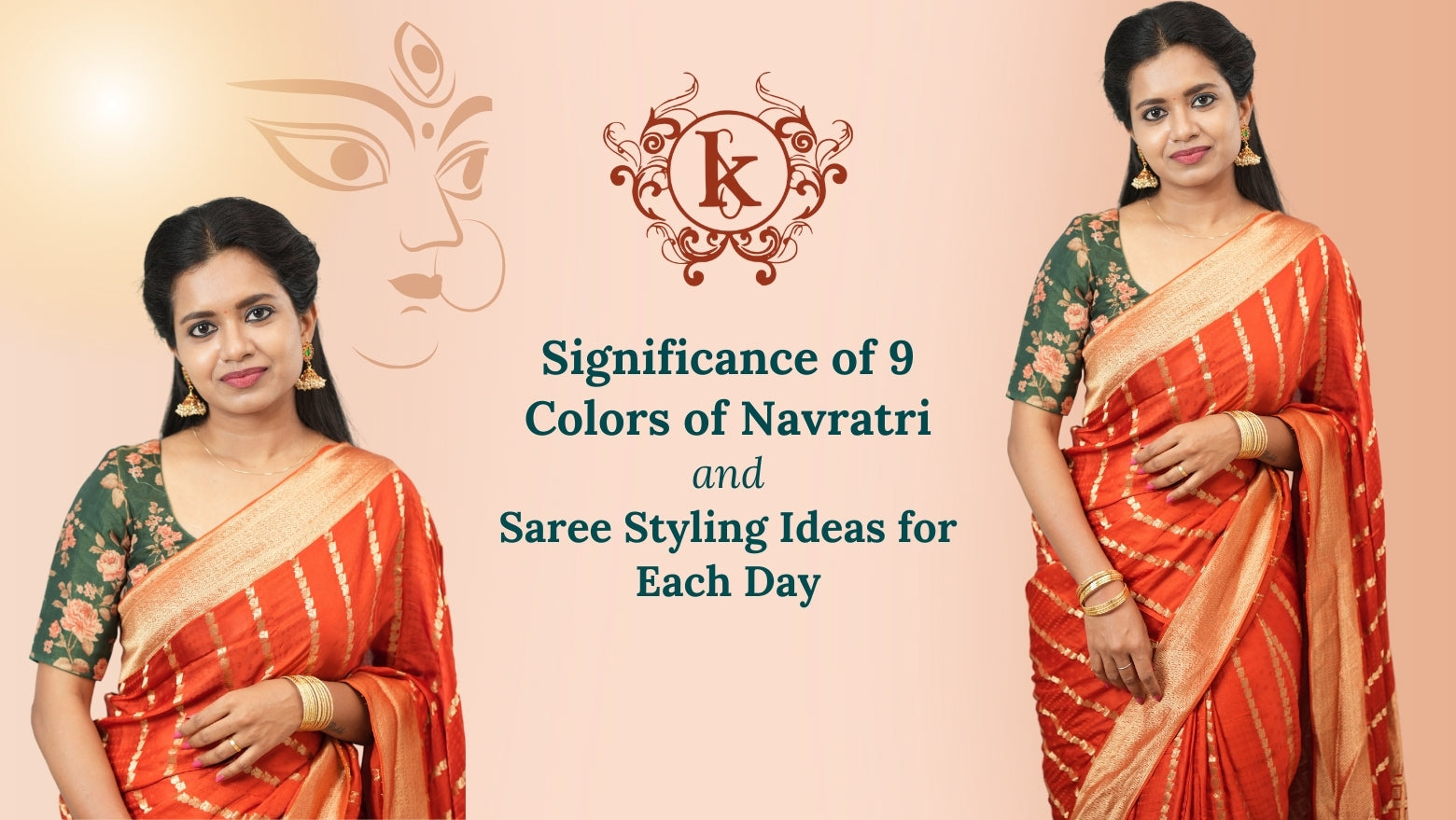 Significance of 9 Colors of Navratri & Saree Styling Ideas for Each Day