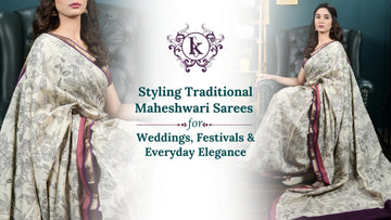 Styling Traditional Maheshwari Sarees Online for Weddings, Festivals & Everyday Elegance