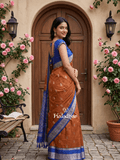 Light weight kanchi pattu sarees for women | purple | zari border | party wear