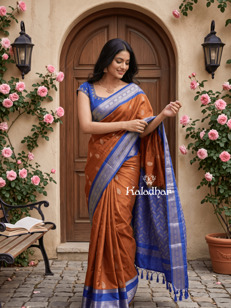 Light weight kanchi pattu sarees for women | purple | zari border | party wear