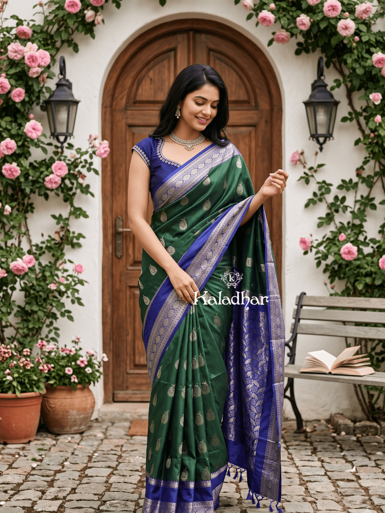 Light weight kanchi pattu sarees for women | purple | zari border | party wear