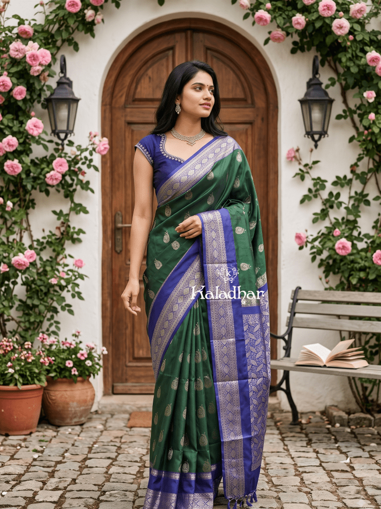 Light weight kanchi pattu sarees for women | purple | zari border | party wear