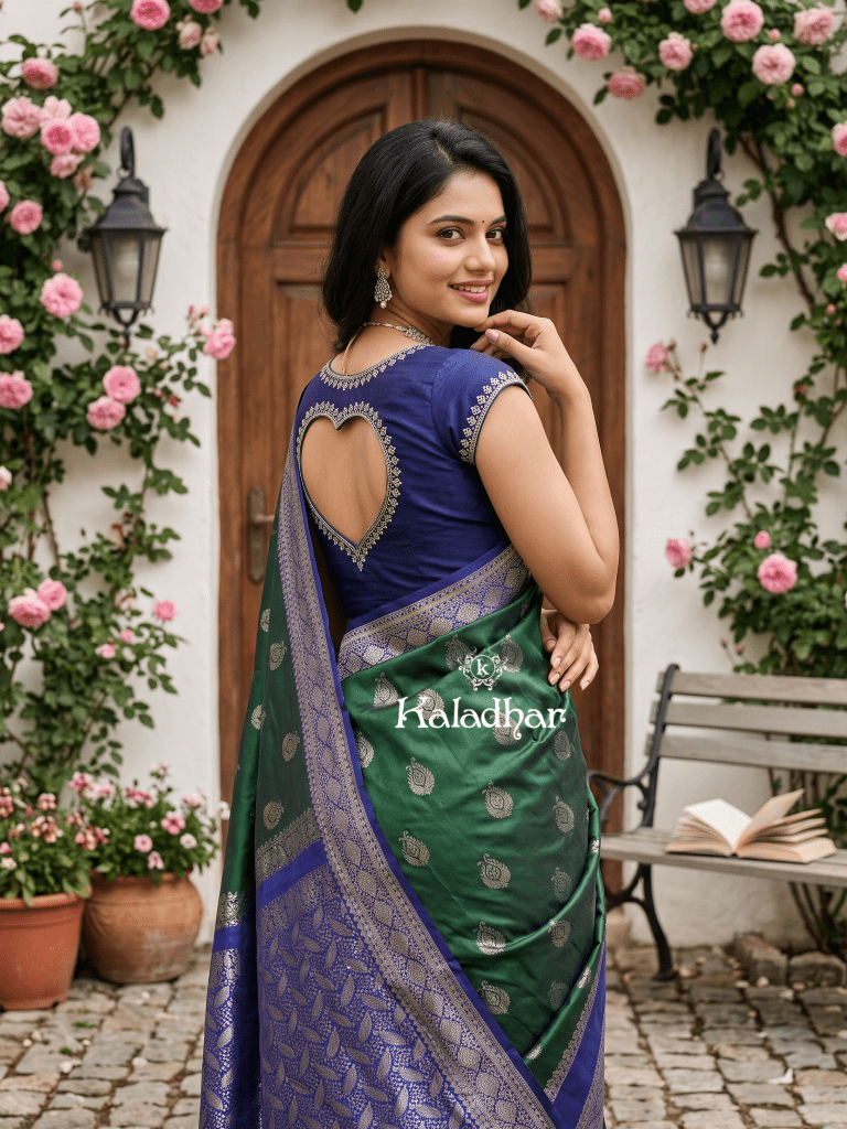 Light weight kanchi pattu sarees for women | purple | zari border | party wear