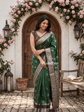 Light weight kanchi pattu sarees for women | purple | zari border | party wear