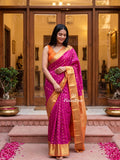 Leight weight kanchi pattu saree for women | royal blue | zari border | party wear