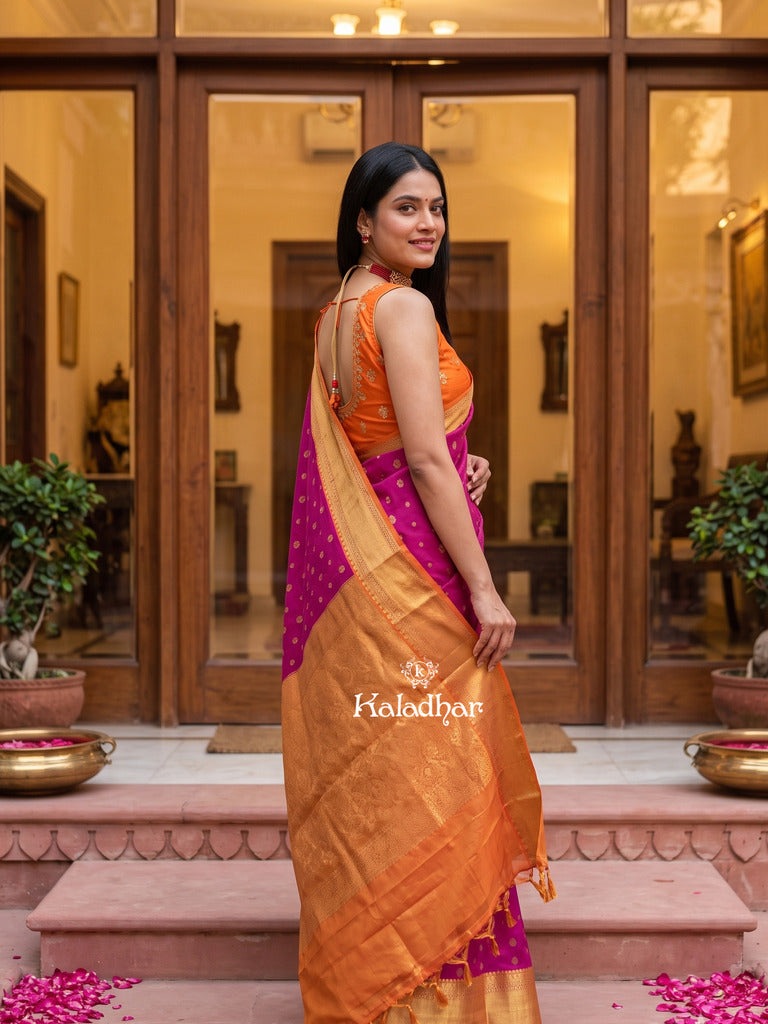 Leight weight kanchi pattu saree for women | royal blue | zari border | party wear