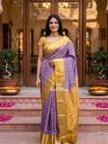 Leight weight kanchi pattu saree for women | royal blue | zari border | party wear