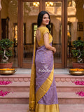 Leight weight kanchi pattu saree for women | royal blue | zari border | party wear