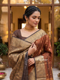 Leight weight kanchi pattu saree for women | royal blue | zari border | party wear