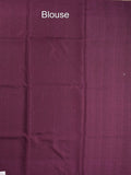 Tussar fancy saree allover checks with embroidery border and attached blouse