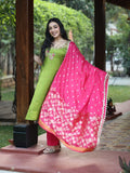 Designer embroidery kurthi for women | green | matching dupatta | festive & party wear