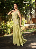 Designer Co-Ord Set for Women | pista green | festive & party wear