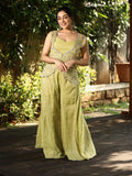 Designer Co-Ord Set for Women | pista green | festive & party wear
