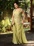Designer Co-Ord Set for Women | pista green | festive & party wear