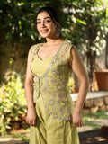 Designer Co-Ord Set for Women | pista green | festive & party wear