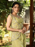 Designer Co-Ord Set for Women | pista green | festive & party wear