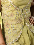 Designer Co-Ord Set for Women | pista green | festive & party wear