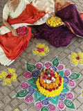 Light weight kanchi pattu saree for women | deep plum purple | allover zari motifs | festive wear