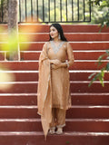 Designer embroidery kuthi set for women | beige | party wear