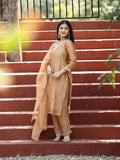 Designer embroidery kuthi set for women | beige | party wear