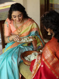 Pattu saree for women | red | zari border | festive wear