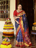 Rajkot patola saree for women | white | contrast border | festive & party wear