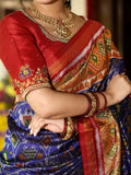 Rajkot patola saree for women | white | contrast border | festive & party wear