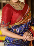 Rajkot patola saree for women | white | contrast border | festive & party wear